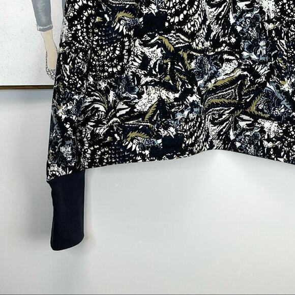 JOIE Caleigh Marbled Abstract Floral Cropped Sweatshirt SZ XL - Picture 5 of 7